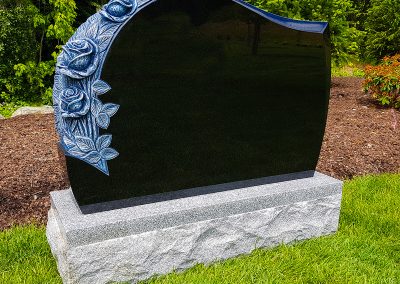 Upright gravestone