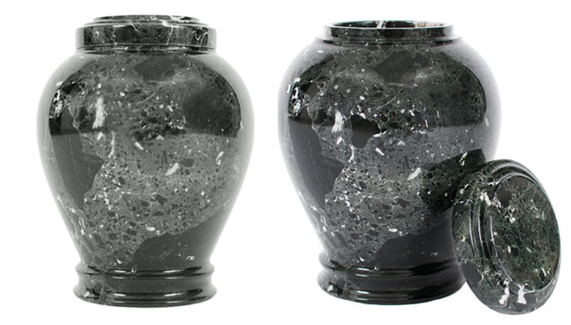 stone cremation urn